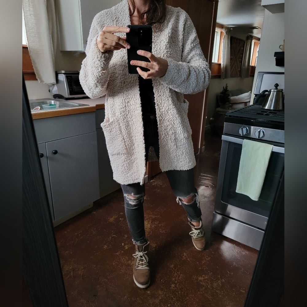 Oversized cardigan sweater